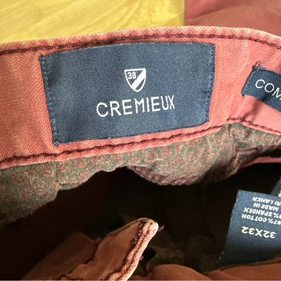 Cremieux Men's Flat Front Comfort Stretch Blush Pants Size 32x32 - Picture 7 of 10